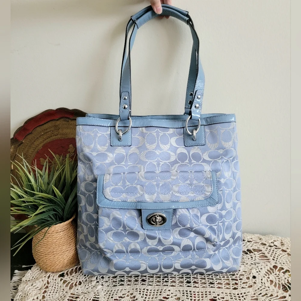 Coach shoulder bag Blue - Picture 3 of 12